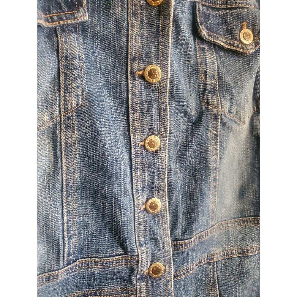 Duckhead Duck Head Jeans Women's Size 1X Classic Denim Jean Jacket Simple Chic - Picture 3 of 6